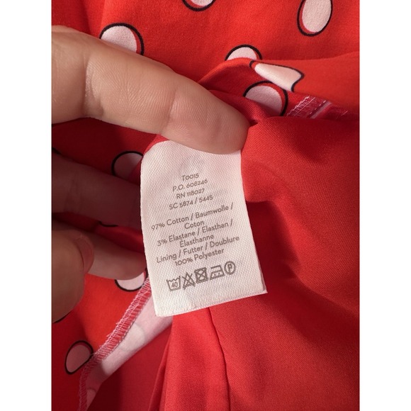 BODEN Blood Orange Polka Dot Richmond Pencil Skirt 14P 14 Petite High Waisted N - Picture 7 of 9